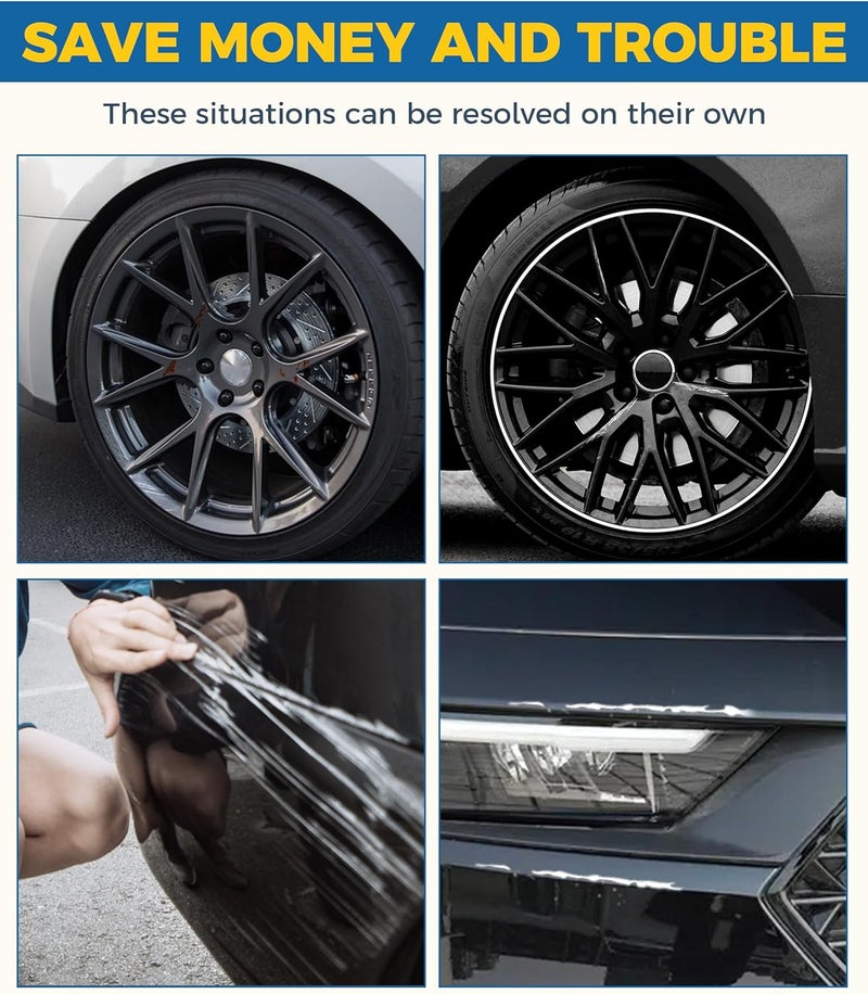 UBOG Touch Up Paint for Cars,Rim Paint,Car Accessories Wheel Paint,Auto Touch Up Paint,Car Scratch Remover Pen,Rim Scratch Repair,Car Paint Automotive Paint, Rim Paint for Car Wheel Repair (Black) - Image 3